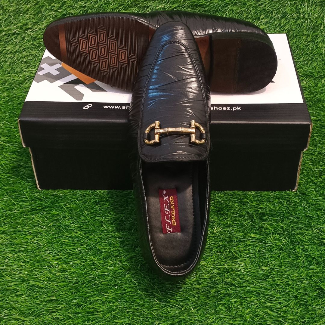 Premium Leather Shoes S-507 BLK