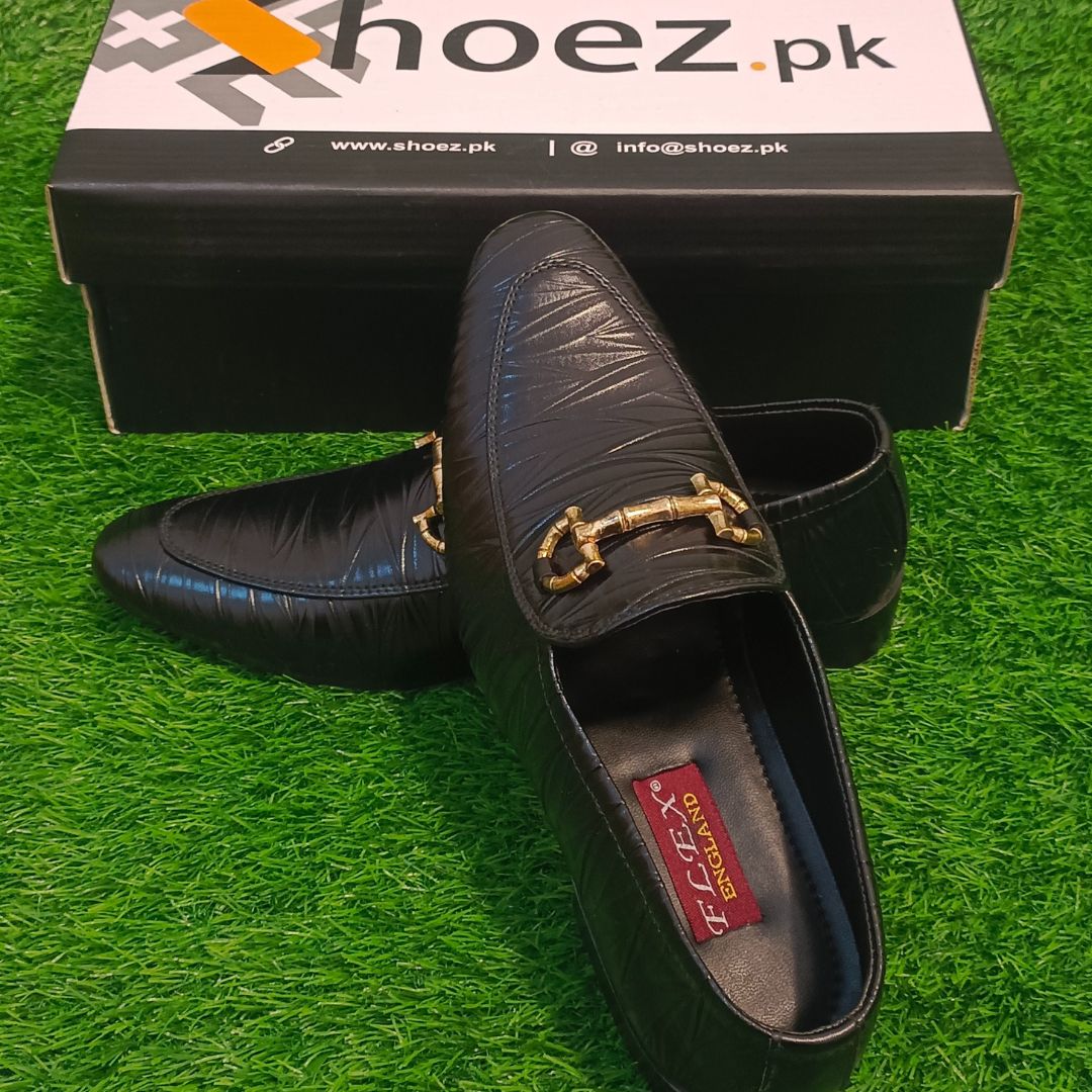 Premium Leather Shoes S-507 BLK