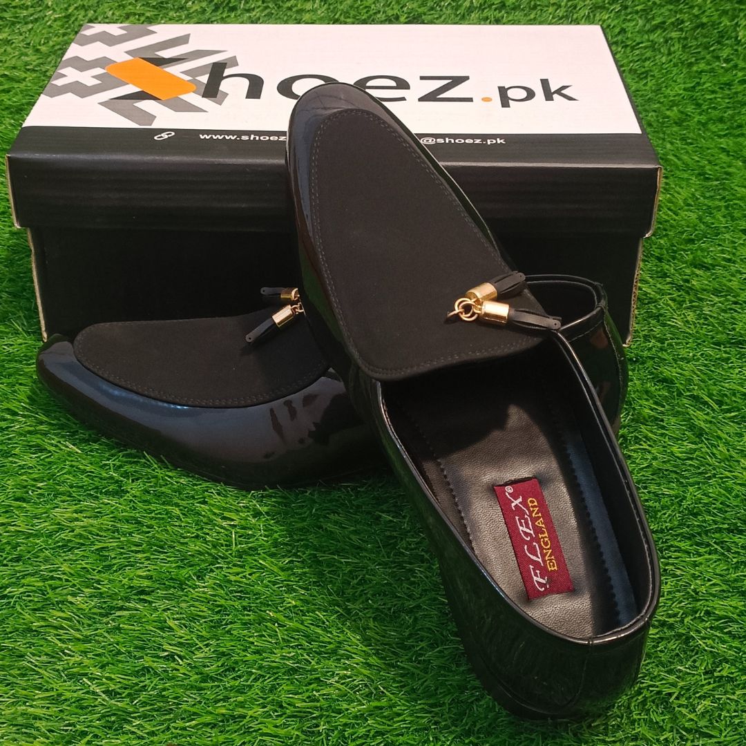 Premium Leather Shoes -150023 BLK