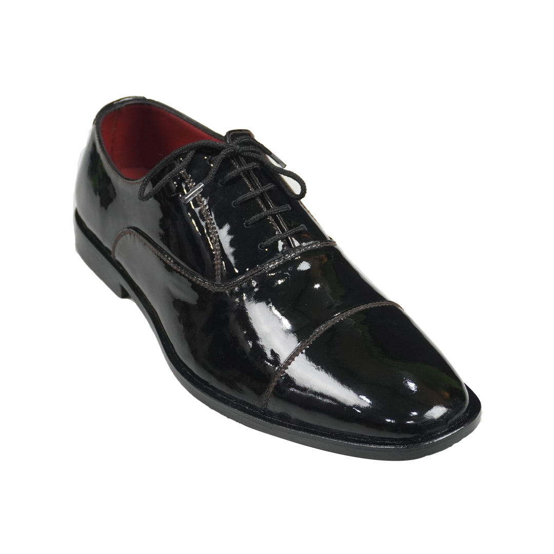 Leather Shinny Tuxedo Shoes-150002