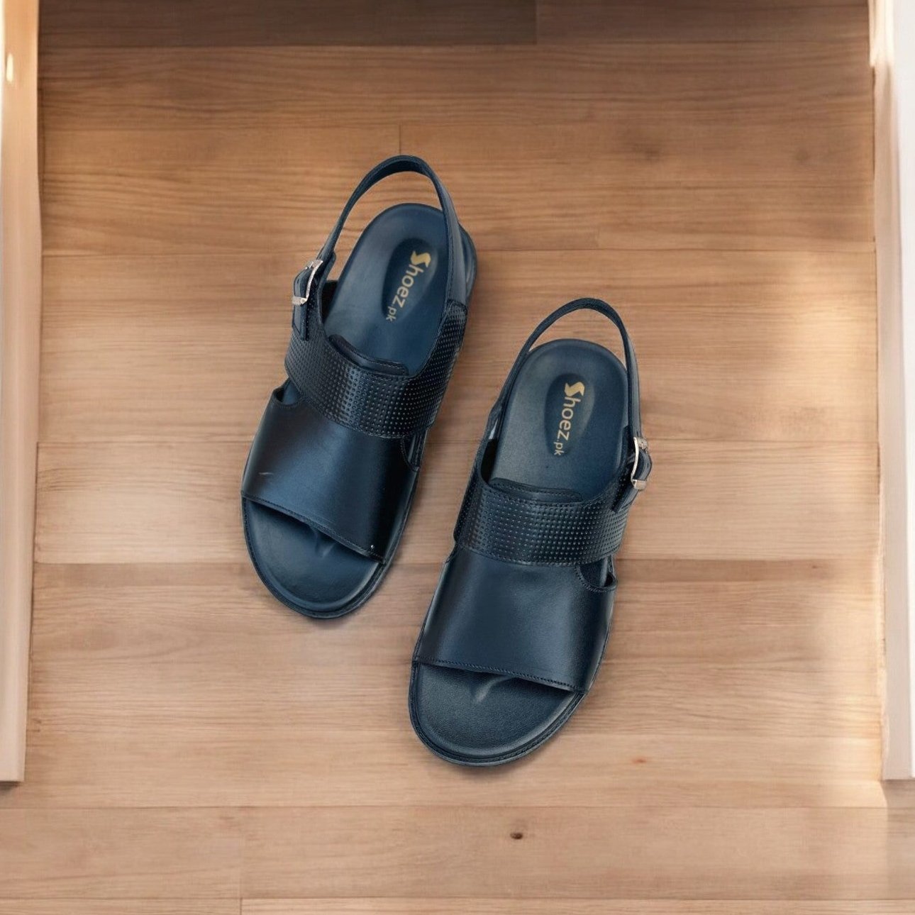 Premium Leather Sandal -150053 BLK