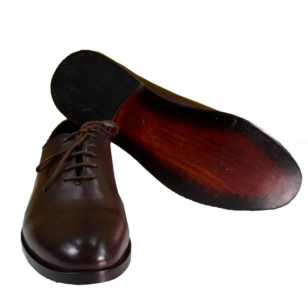 Brown Broke Leather Shoes