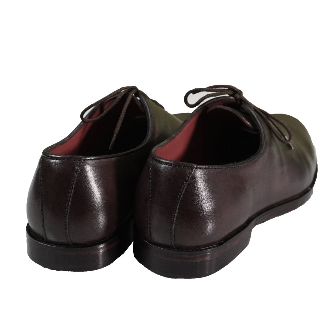 Brown Broke Leather Shoes