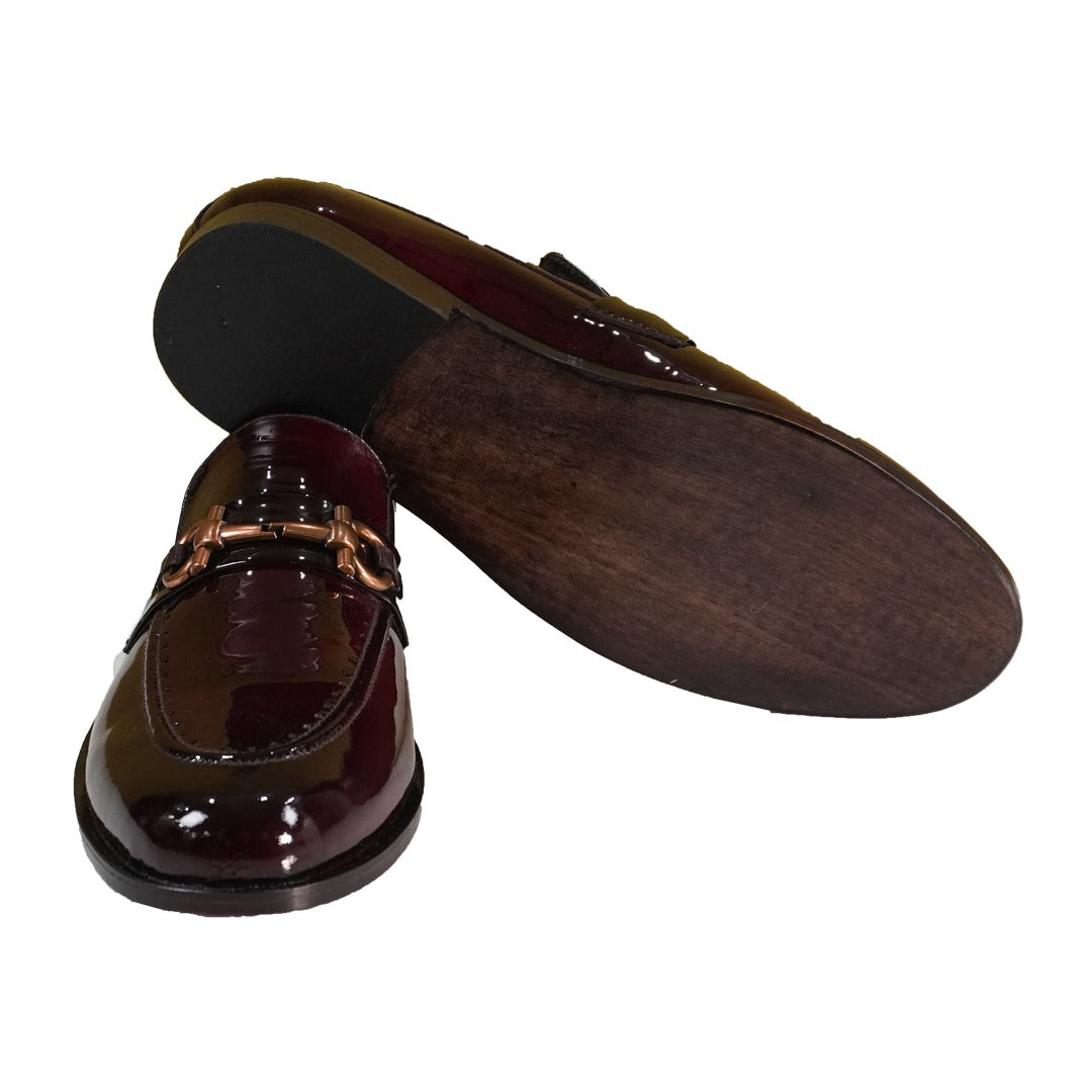 Woburn Hi Shine Brogue Shoes, Wine Red Groom Shoes