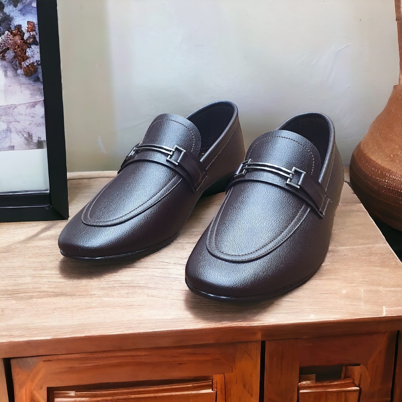 Pure Leather Moccasin Shoes - 10038