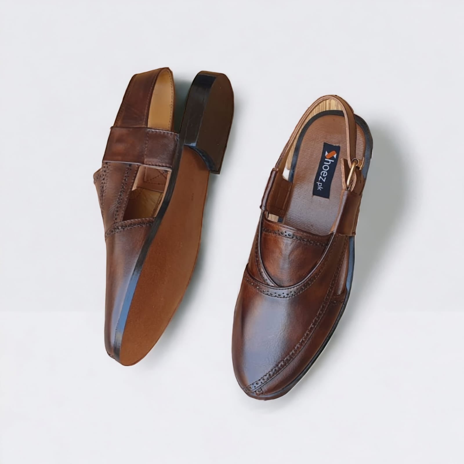 Premium Leather Shoes -150030 Brown