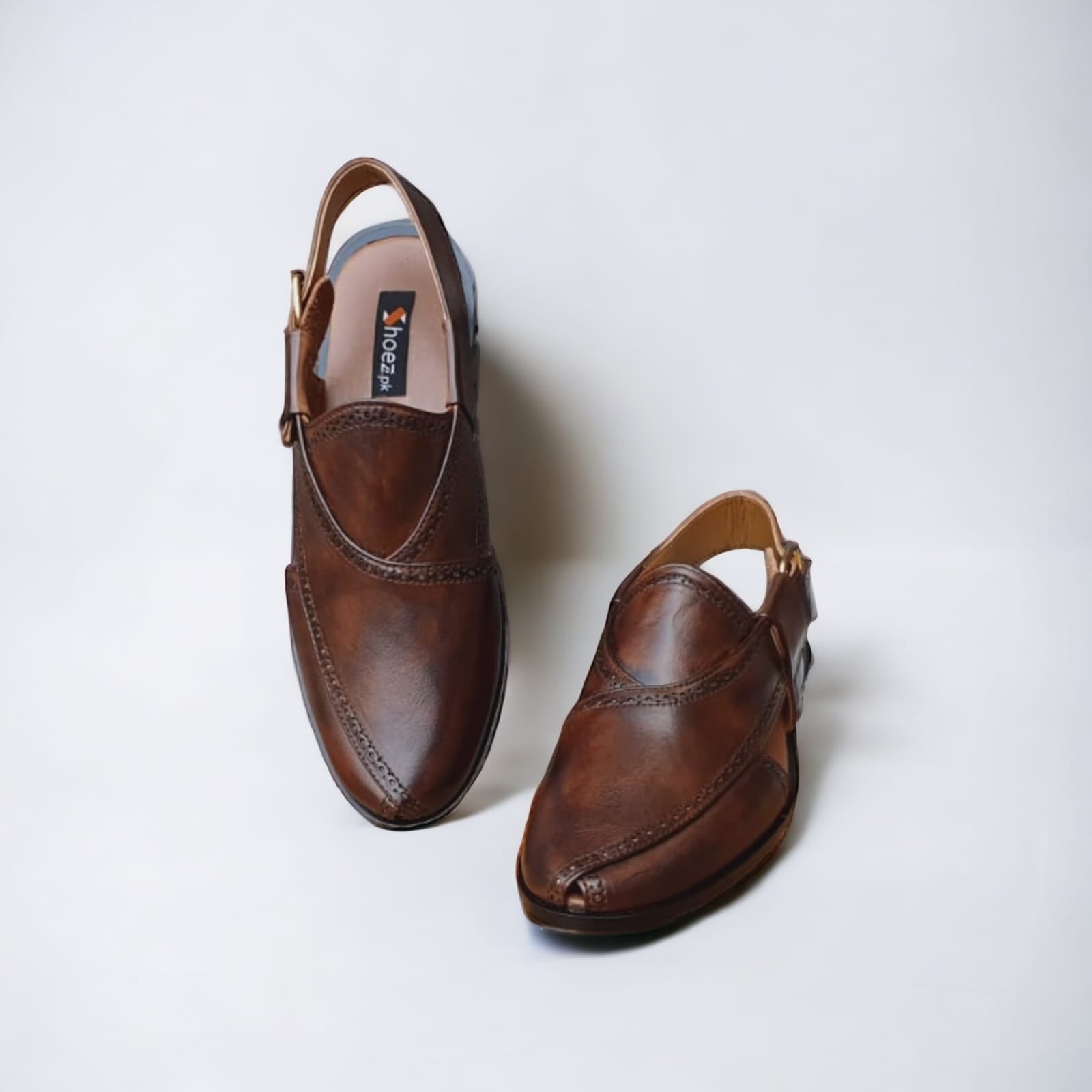 Premium Leather Shoes -150030 Brown