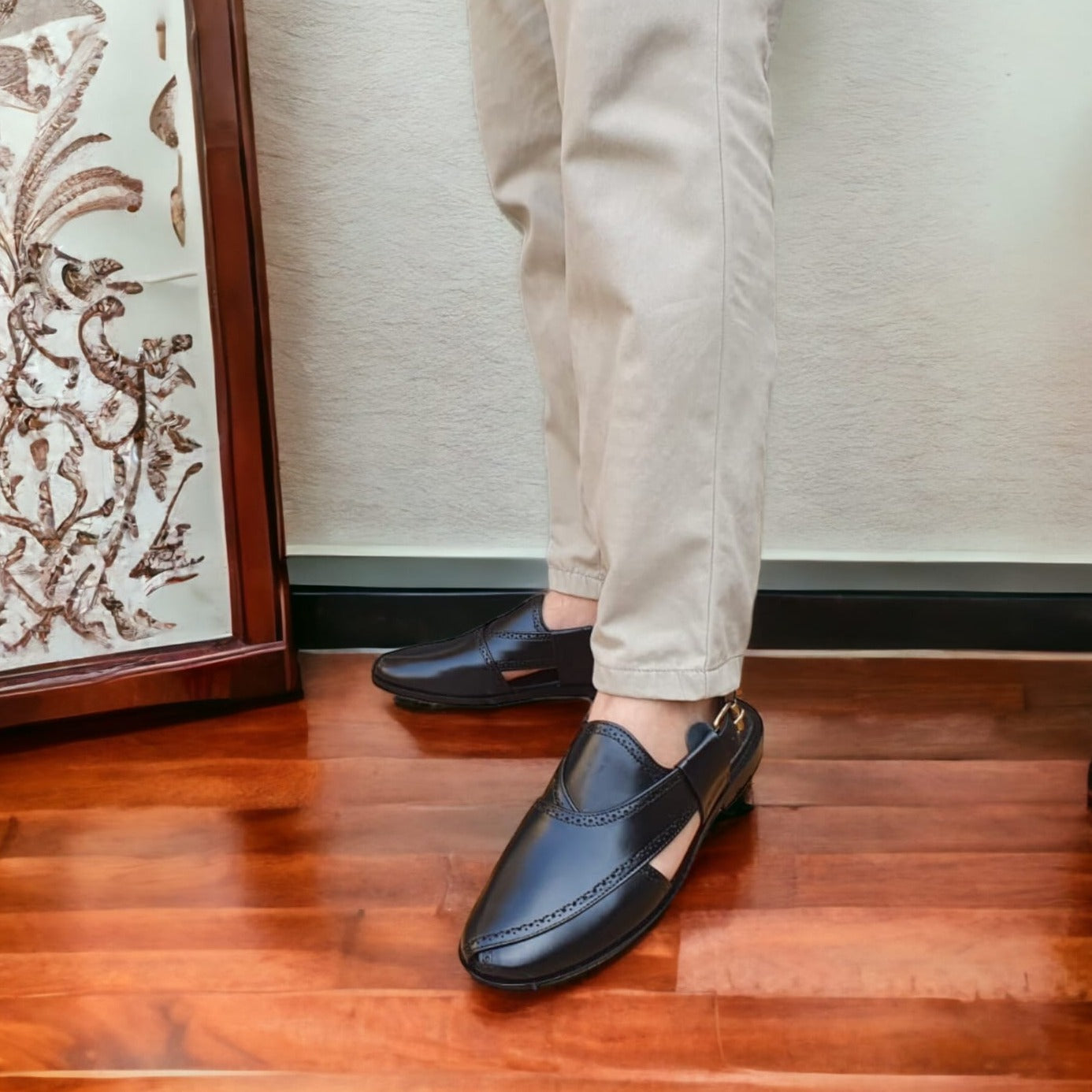 Premium Leather Shoes -150030 Black