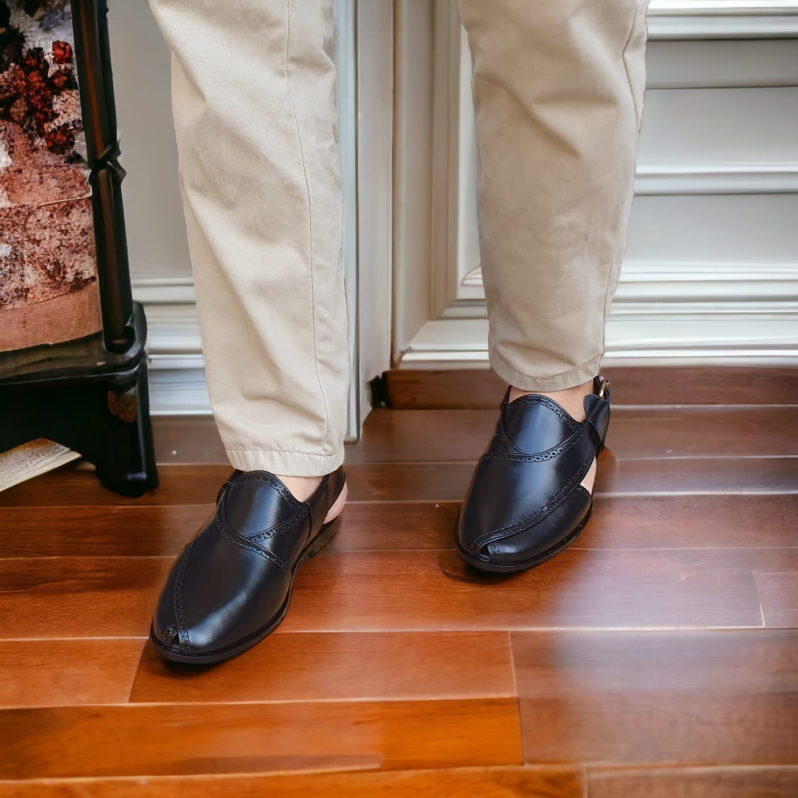 Premium Leather Shoes -150030 Black
